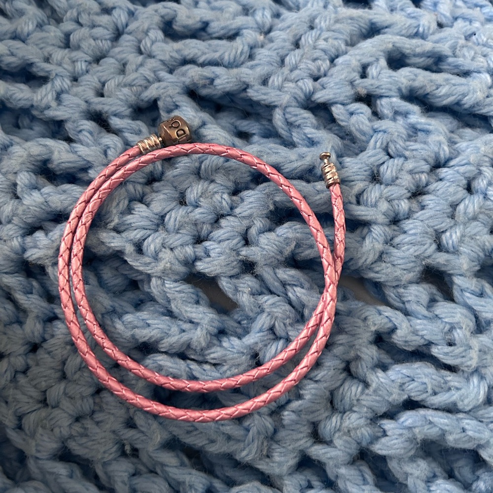 Pandora Pink Double Braided Bracelet